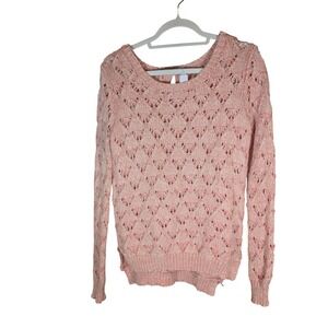 Jessica Simpson Pink Textured Sweater